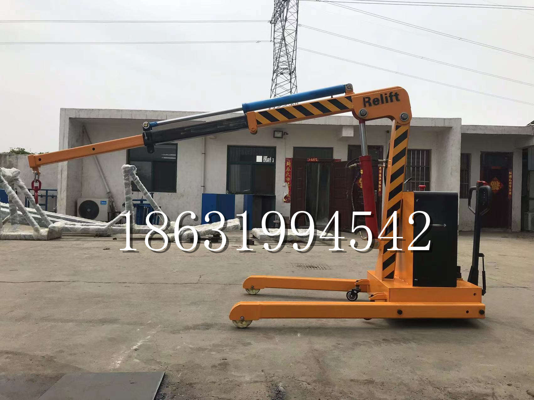 离石区久征定做3吨三轮随车吊 农用园林绿化移树吊 平板工程用小吊机